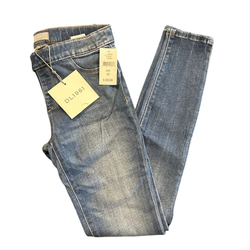 NWT DL1961 Candy Legging Medium Wash Denim Jeans, Girls Size 16